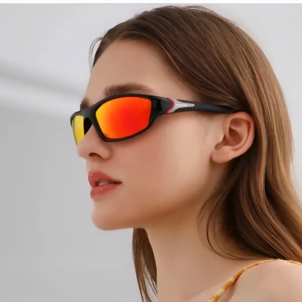 Polarized Black Sunglasses. Choose Red, Black,Green,or Blue Lenses.Unisex NWOT